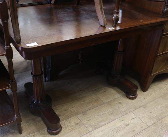 A mahogany writing table, W.112cm